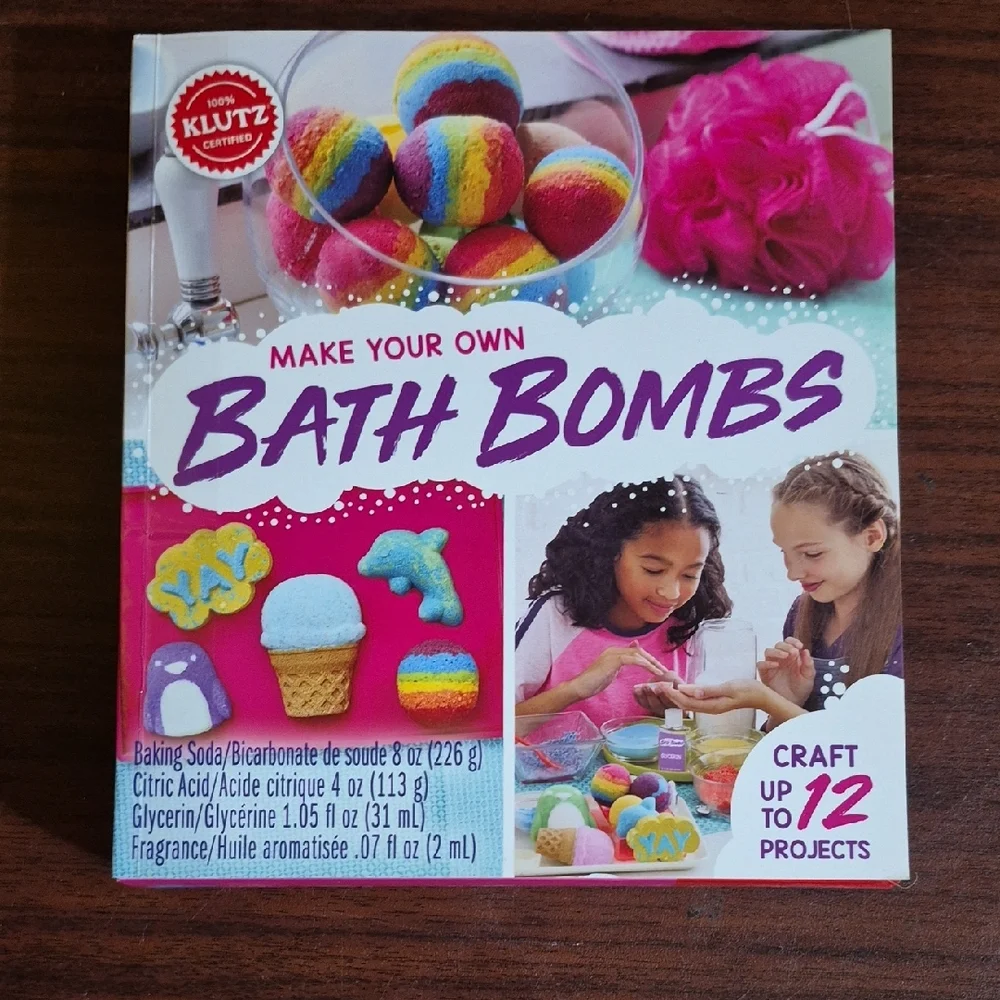 Make Your Own Bath Bombs Kit - Multicolor NEW MADE BY KLUTZ FOR AGES 6+.